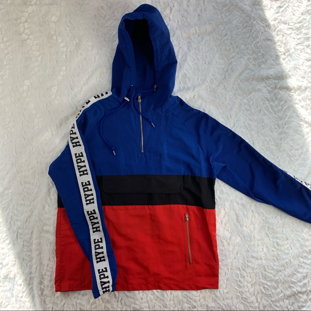 Carbon “Hype” Windbreaker Pullover [NWOT]